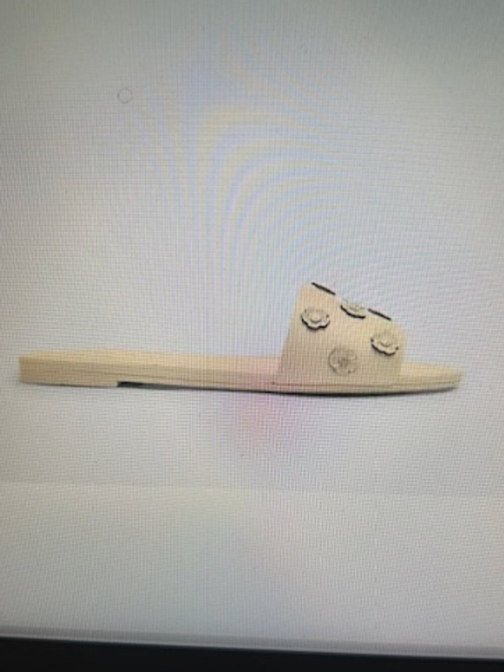 Coach Moonlight Leather Upper Lockup Slide Sandal With Tea Rose - Picture 11 of 12